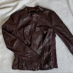 NWOT Express faux leather jacket
